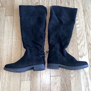 Girl suede riding boots